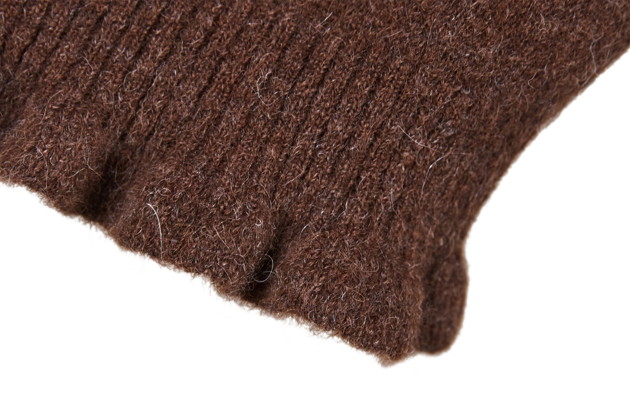 MIAOYAN24 autumn and winter camel knitted jacquard wave flower collar waist short sweater