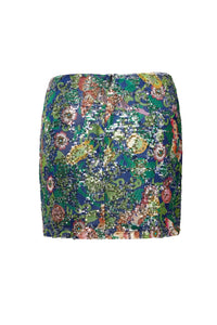 MIAOYAN25 Spring and Summer Butterfly Sequin Print A-Line Skirt