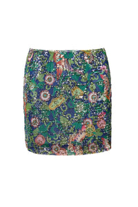 MIAOYAN25 Spring and Summer Butterfly Sequin Print A-Line Skirt