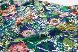 MIAOYAN25 Spring and Summer Butterfly Sequin Print A-Line Skirt