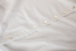 MIAOYAN25 Spring and Summer Green/White Knitted Splicing Buttoned Trumpet Sleeve Dress