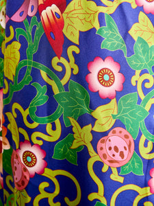 MIAOYAN25 Spring and Summer Heavy Silk Printed Deconstruction Splicing Lapel Scarf Dress