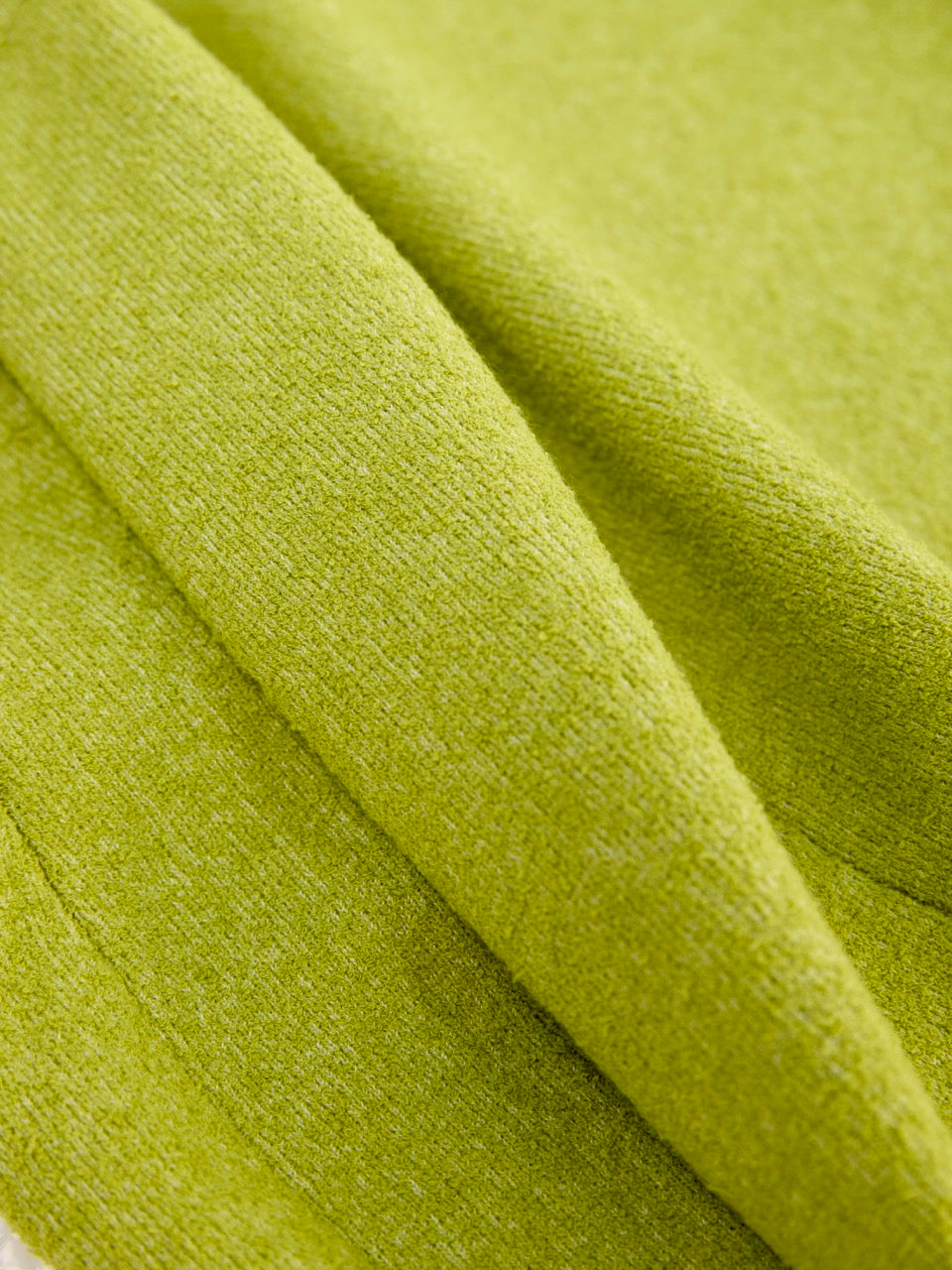 MIAOYAN25 Spring and Summer Apple Green Knitted Double-Layer Slim Skirt