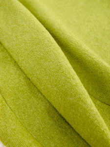 MIAOYAN25 Spring and Summer Apple Green Knitted Double-Layer Slim Skirt