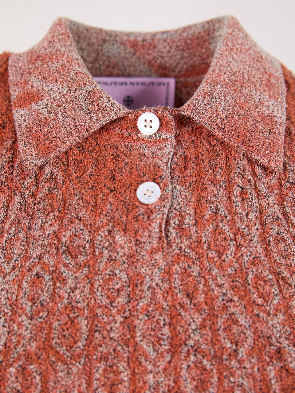 MIAOYAN25 Spring and Summer Orange/Gray/Red Washed Knitted Sleeveless Lapel Top