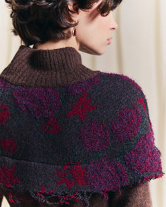 MIAOYAN24 autumn and winter heavy stitching knitted jacquard hand-woven wool dress