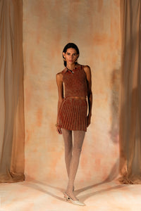 MIAOYAN25 Spring and Summer Washed Knitted Accordion Pleated Skirt